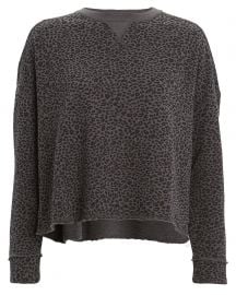 ATM French Terry Leopard Sweatshirt at Intermix