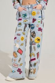 AUSTIN WIDE LEG PATCH DENIM AKIRA at Akira