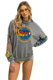 AVIATOR NATION RELAXED PULLOVER HOODIE - HEATHER GREY - Aviator Nation at Aviator Nation