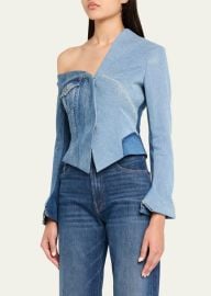 AWAKE MODE Upcycled Denim Jacket - at Bergdorf Goodman