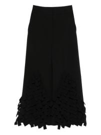 AWAKE Mode rectangle-detail Trousers Black at Farfetch