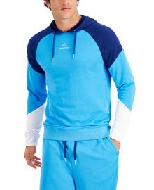 AX Armani Exchange Mens Simply Blue Colorblocked Hoodie Created for Macys  Reviews - Hoodies  Sweatshirts - Men - Macys at Macys