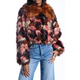 AZALEA WANG Molly Multicolor Faux Fur Jacket at Nordstrom