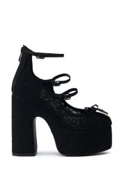 AZALEA WANG SPROUT BLACK PUMP AKIRA at Akira