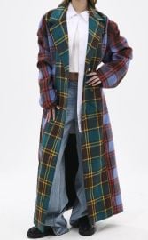 AZALEA WANG Studio Plaid Trench Coat Pacsun at PacSun