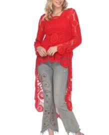 AZI Z12125 2 PIECE CROCHET HI LO HEM The Clothing Cove at The Clothing Cove