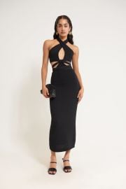 AZIZA KNIT DRESS - BLACK CULT GAIA at Cult Gaia