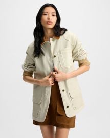Abbas Chore Jacket in Cream at Veronica Beard
