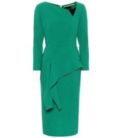 Abbaye Wool Crepe Midi Dress by Roland Mouret at Mytheresa