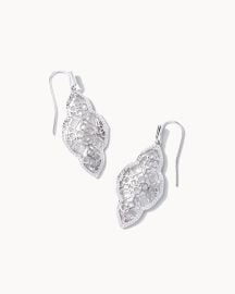 Abbie Drop Earrings in Silver Kendra Scott at Kendra Scott