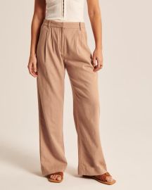 Abercrombie Fitch Linen Blend Notch Neck Set Top and Pant at Abercrombie & Fitch