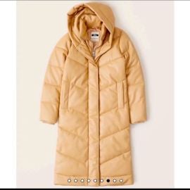 Abercrombie amp Fitch Jackets amp Coats Abercrombie Fitch Long Leather Puffer Tan Size Xxs Poshmark at Poshmark
