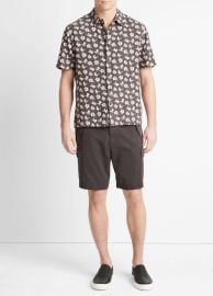 Abstract Daisies Short-Sleeve Shirt in Short Sleeve at Vince