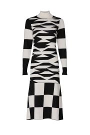 Abstract Geo Sweater Dress by Louna at Rent The Runway