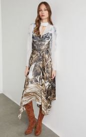 Abstract Landscape Handkerchief Dress at BCBGMAXAZRIA