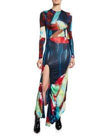 Abstract Multicolor Jersey Maxi Dress at Bergdorf Goodman