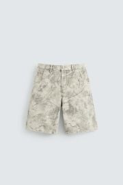 Abstract Print Relaxed Fit Bermuda Shorts at Zara