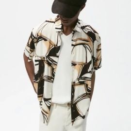 Abstract Print Shirt at Zara