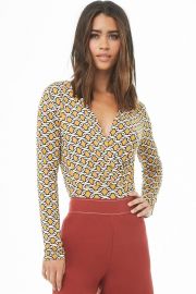 Abstract Print Surplice Top at Forever 21