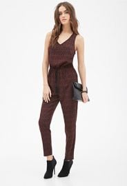 Abstract Printed Jumpsuit  LOVE21 - 2000081500 at Forever 21