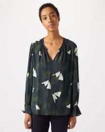 Abstract Strokes Blouse at Jigsaw London