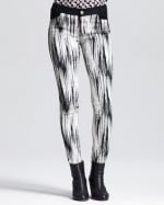 Abstract print pants by Derek Lam at Neiman Marcus