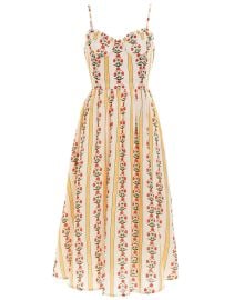 Acacia Carmina Linen Midi Dress AGUA BY AGUA BENDITA Marissa Collections at Marissa Collections