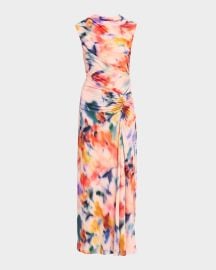 Acacia Draped Jersey Midi Dress at Neiman Marcus