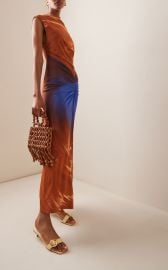 Acacia Printed Gathered Midi Dress By Simkhai at Moda Operandi