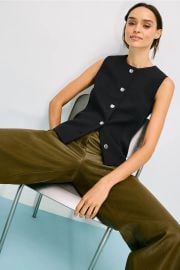 Accent Button Crew Neck Vest by Rosetta Getty x RTR Rent the Runway at Rent the Runway