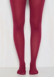 Accent Your Ensemble Tights in Cranberry at ModCloth