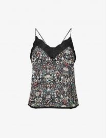 WornOnTV: Claire’s black floral lace trim cami on Days of our Lives ...