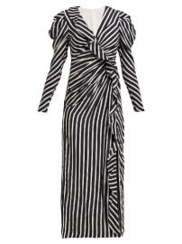 WornOnTV: Donna’s striped ruffle midi dress on Today | Donna Farizan ...