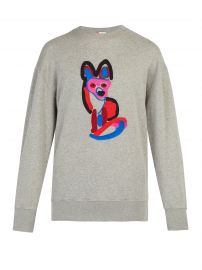 Acide fox-embroidered sweatshirt at Matches