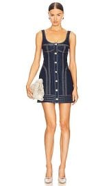 Acler Valleybrook Mini Dress In Dark Indigo at Revolve