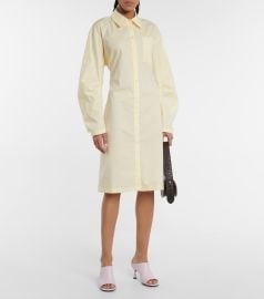 Acne Studios - Cotton-blend shirt midi dress at Mytheresa