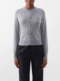 Acne Studios Appliqu d wool cardigan at Matches