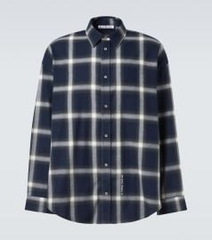 Acne Studios Checked Cotton Shirt at Mytheresa