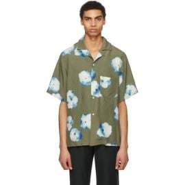 Acne Studios Elms Print Shirt bin Green at ssense