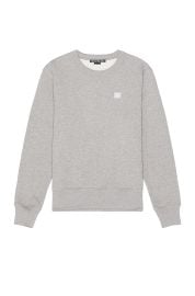 Acne Studios Face patch crew neck sweatshirt at Forward