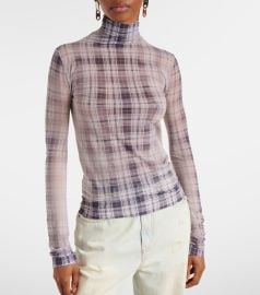 Acne Studios Faded checked top at Mytheresa
