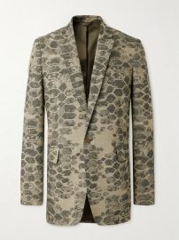 Acne Studios Jokum Croc Jacquard Twill Blazer at Mr Porter