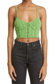 Acne Studios Kerla Knit Tank in Grass Green at Nordstrom