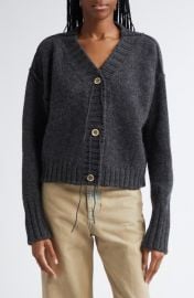 Acne Studios Krypton Wool V-Neck Cardigan at Nordstrom