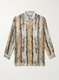 Acne Studios Printed Satin Shirt at Mr Porter