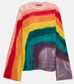 Acne Studios Tie dye cotton terry top at Mytheresa