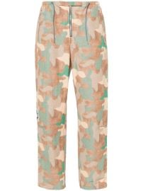 Acne Studios camouflage-pattern straight-leg Trousers Brown at Farfetch