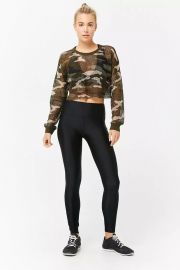 Active Mesh Camo Top Forever 21 at Forever 21