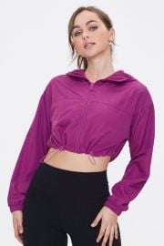 Active Semi-cropped Hooded Windbreaker at Forever 21