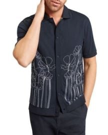 Actton Embroidered Floral Shirt at Bloomingdales
